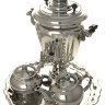 Набор самовар электрический 3 литра никелированный конус с автоотключением "Серебро", арт. 110332к