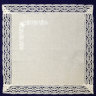 Комплект столового белья - прямоугольная скатерть и 12 салфеток цвет серый, светлое кружево, арт. 6нхп-664