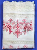 Полотенце белое с вышивкой арт. 8нхп-841а