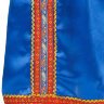 Русский народный костюм "Василиса" детский атласный синий сарафан и блузка 1-6 лет