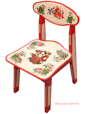 Детский стул с художественной росписью Хохлома, арт. 82660000000