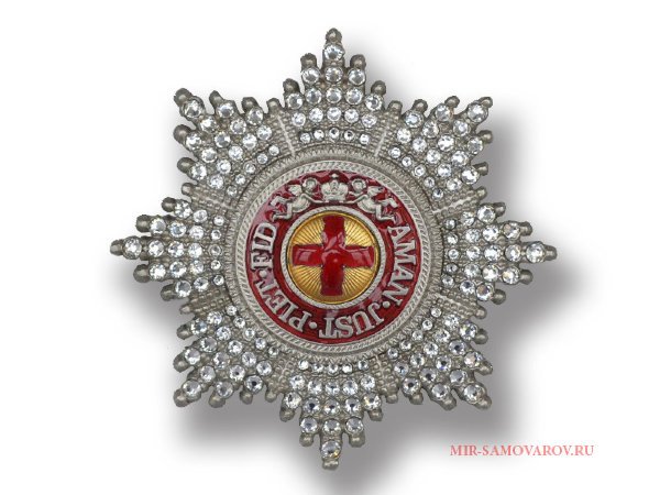 Звезда ордена Святой Анны (с кристаллами Swarovski) копия