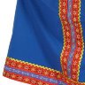Русский народный костюм "Забава" детский льняной синий сарафан и блузка 1-6 лет
