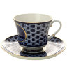 Чайная чашка с блюдцем форма Банкетная рисунок Прачечный мостик ИФЗ