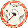 Чайная чашка с блюдцем форма Весенняя-2 рисунок Красный флаг ИФЗ